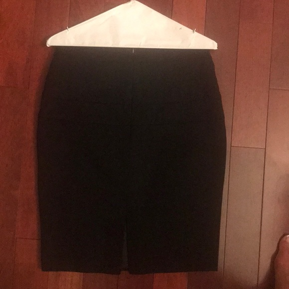 INC Black Skirt with flattering seaming front/back - Picture 3 of 4